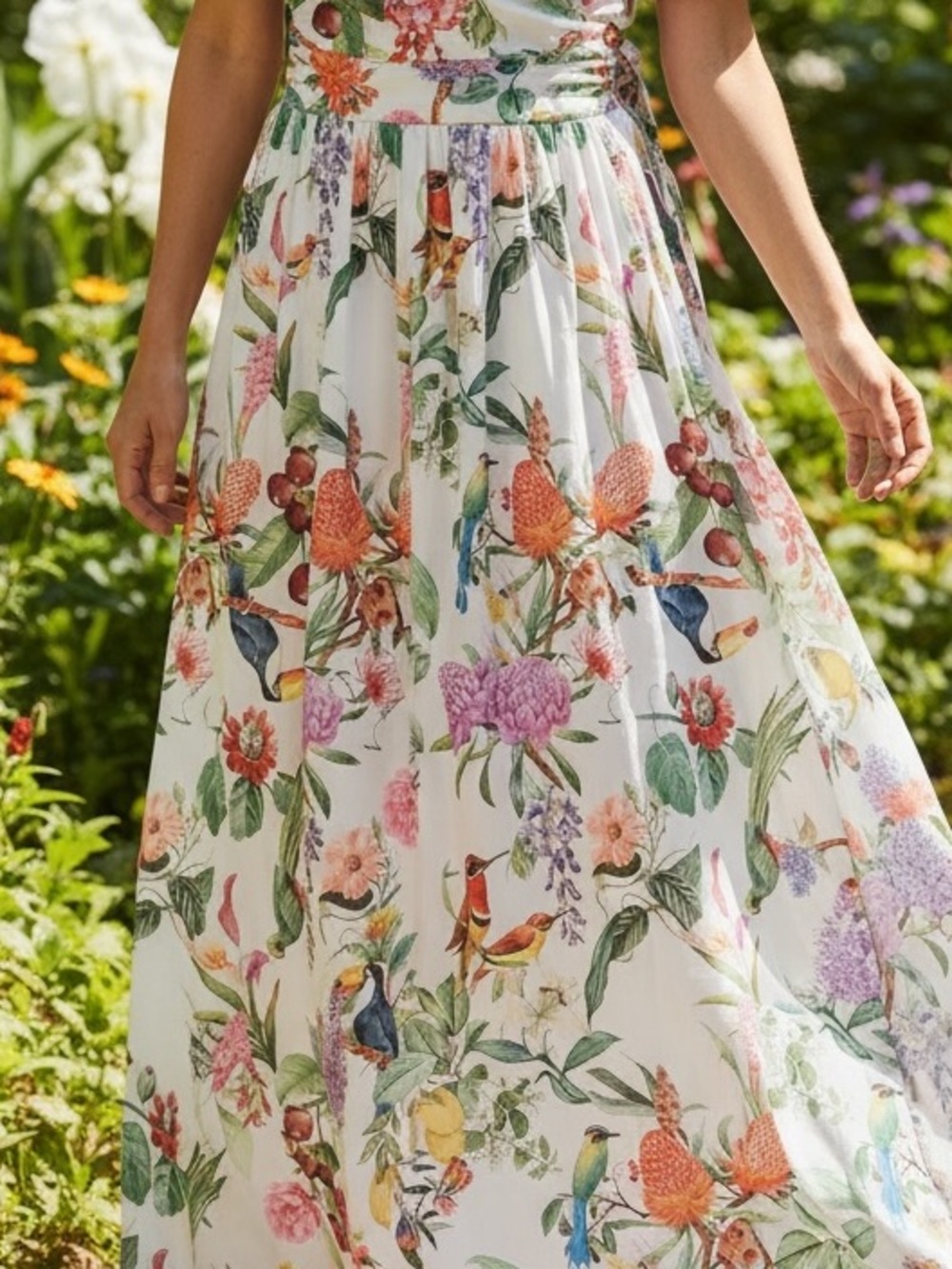 Calypso St. Barth Tropical Bird & Floral Two-Piece Set (Mixed Size) Large/XSmall - Picture 5 of 16